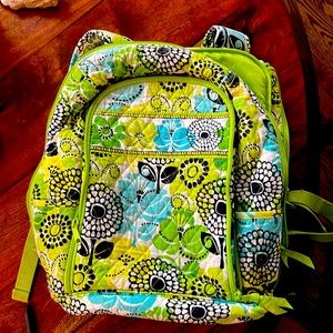 Vera Bradley Laptop Backpack ~ Limes Up Pattern